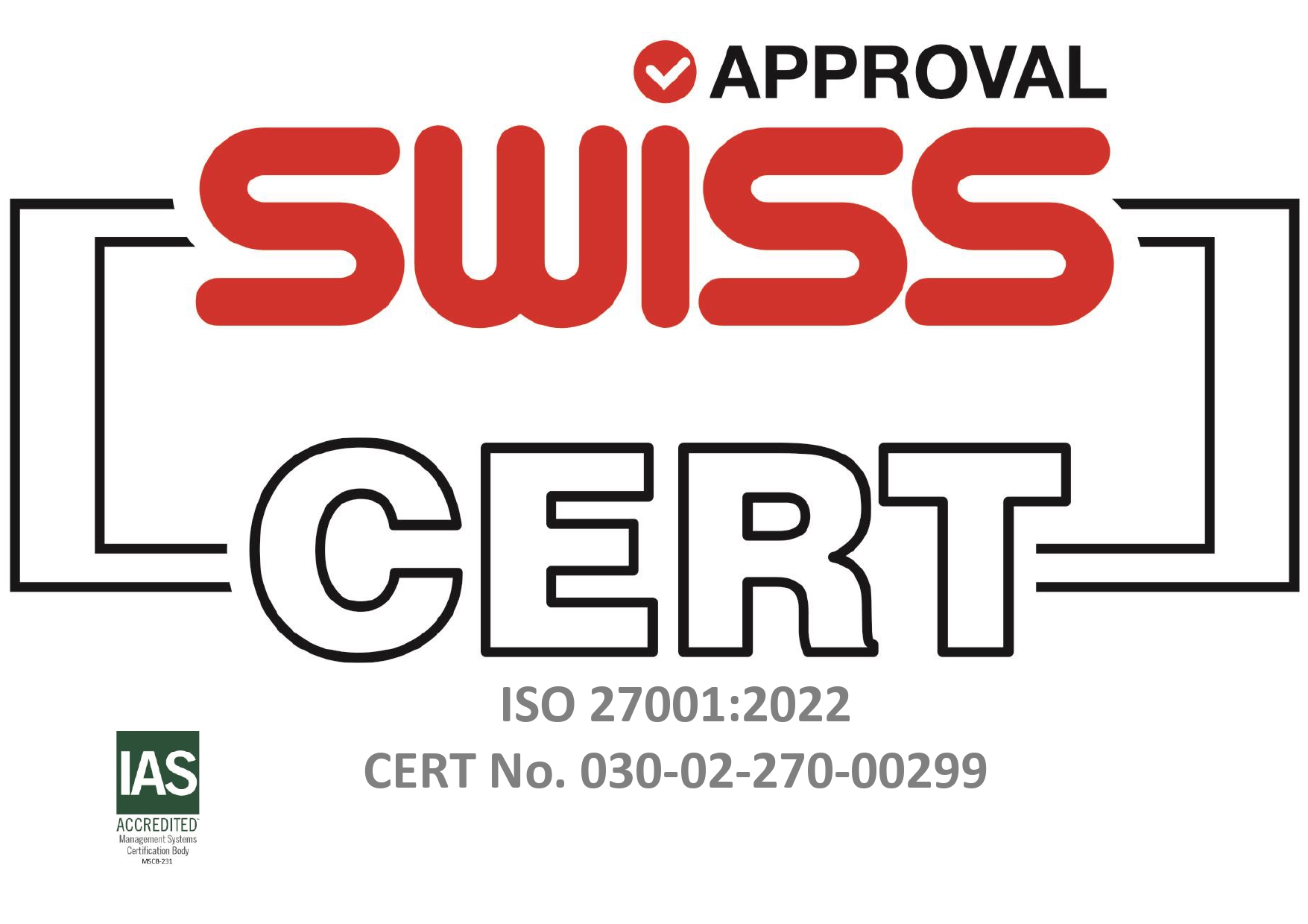 SWISS CERTIFICATION ISO 27001 LOGO